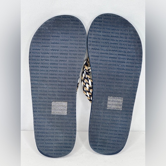 Yellow Box Fida Flip Flops Navy Wide Strap Sandals Boho Sz 10 - Picture 6 of 9